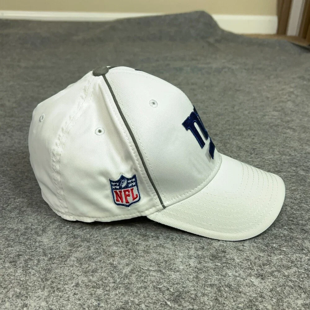 New York Giants Mens Hat One Size Flex White Super Bowl XLVI 2011 Football Cap ^